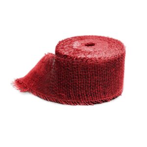 dekoracni-jutove-pasky-cervene-8x2500cm JUTE DEKORBAND 8 cm / 25 m
